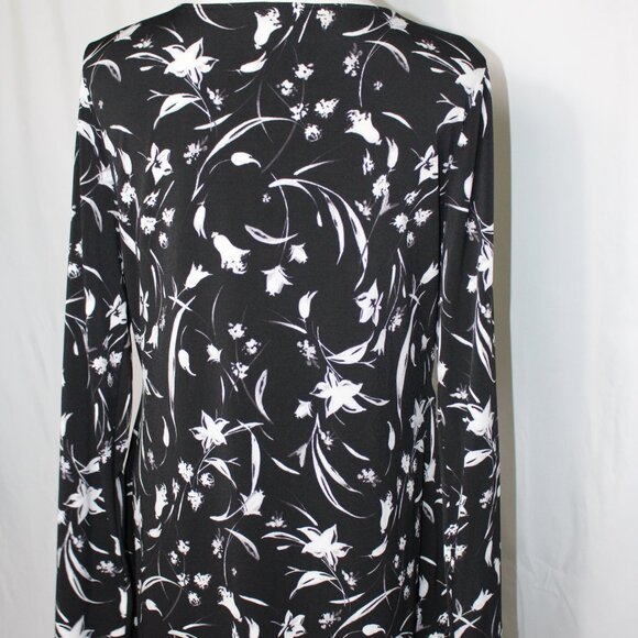 White House Black Market Floral Long Sleeve Top Women's XL - Picture 4 of 9